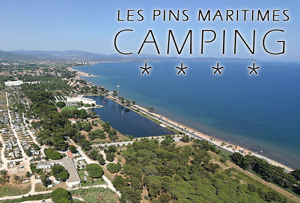 Camping les Pins Maritimes vu d'avion